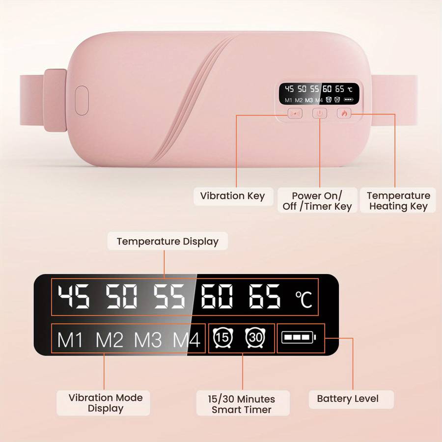 Portable Electric Heating Massage Pad With5 Levels Of Heat