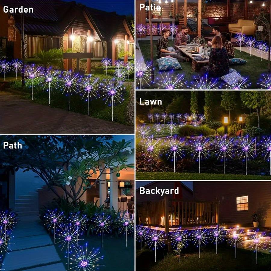 1pc90 Led Modern Pack Pack Aipusi Outdoor String Transform Your Outdoor Garden 8 M