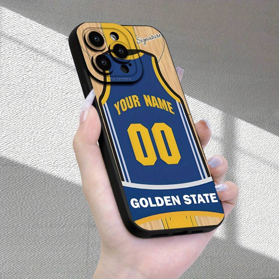 1Pc Black For iPhone 7 Plus 8 Plus Basketball Jersey Design Phone Case