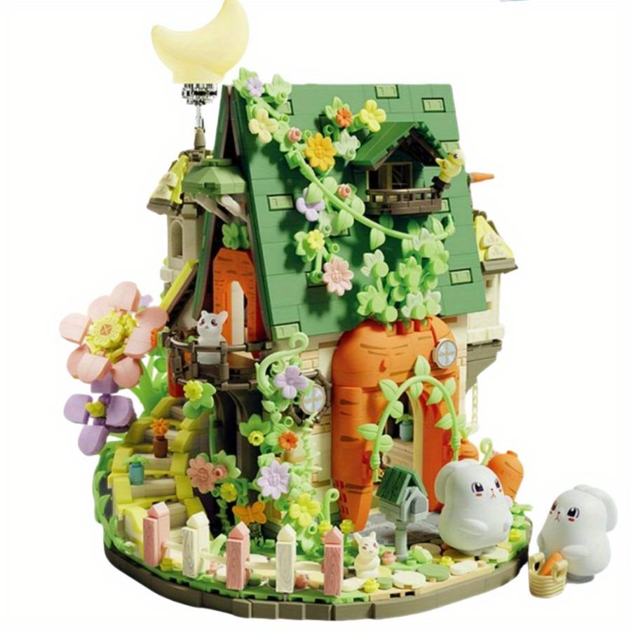 Building Toy Architectural Model Toy Set Color Carrot House  2393 Pcs