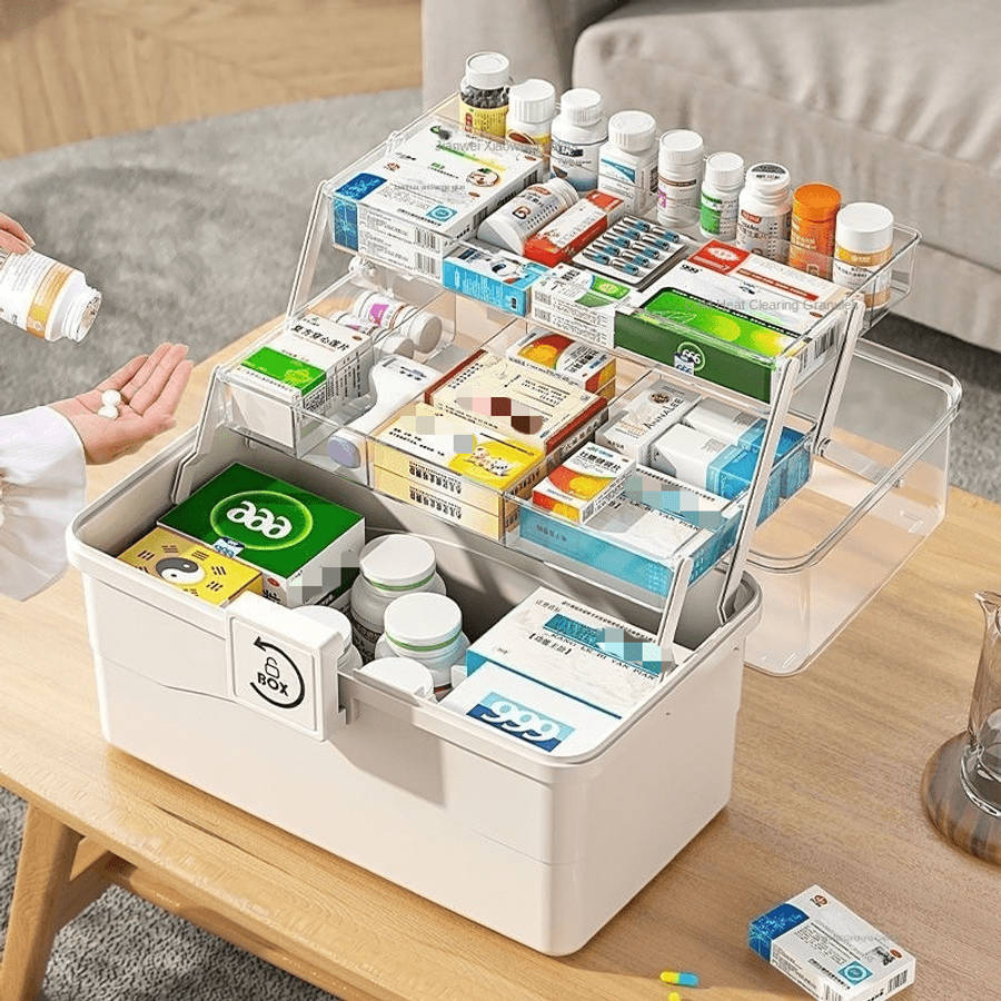 Antibacterial Box Ivory White Big Mac 38*21.5*27.5Cm