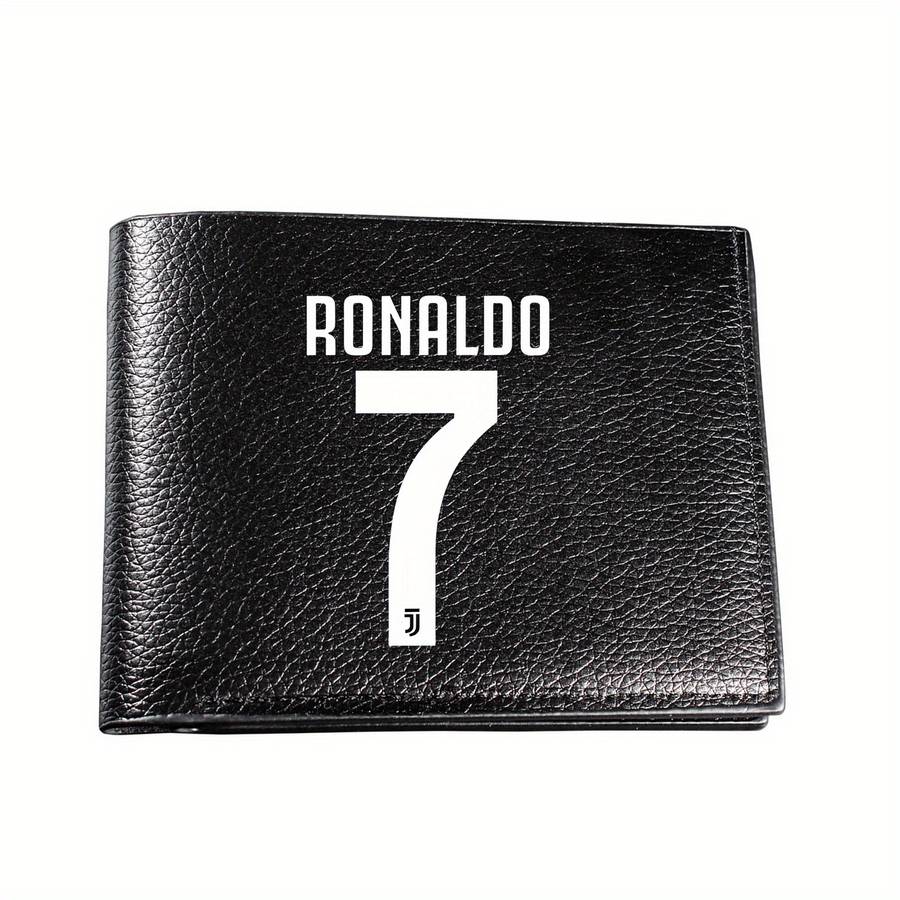 Cr7 Ronaldo Number 7 Men'S Faux Leather Wallet With Crocodile Texturemultifunctional Bif