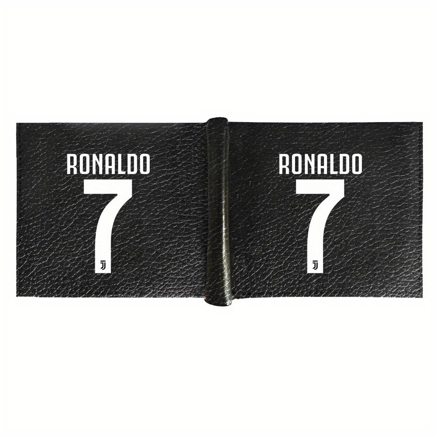 Cr7 Ronaldo Number 7 Men'S Faux Leather Wallet With Crocodile Texturemultifunctional Bif