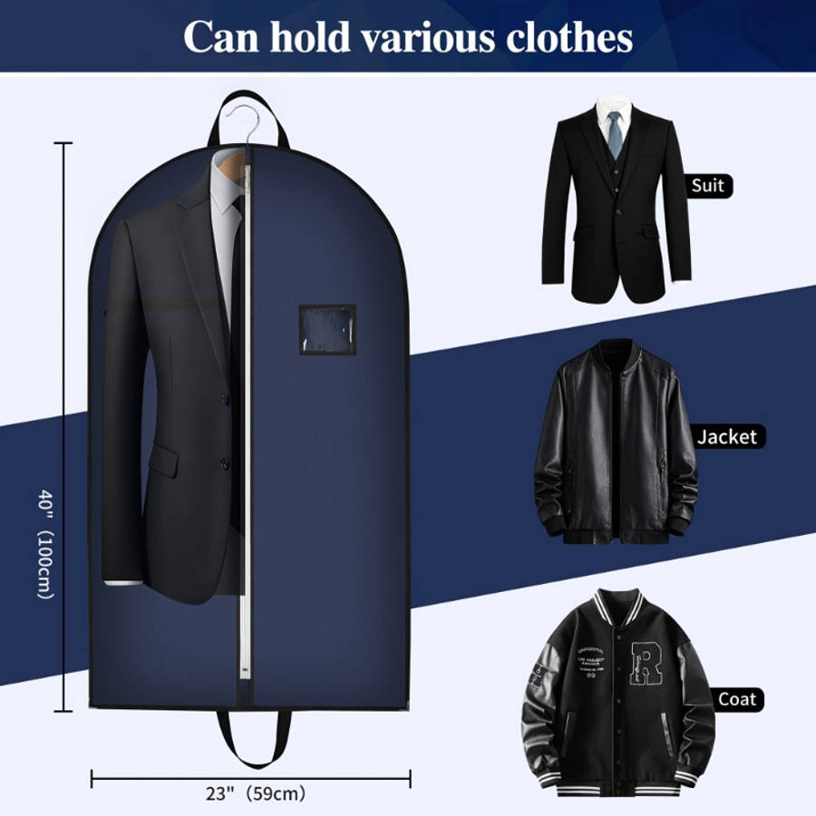 Clothing Dust Bags Color Navy Blue Size100Cm