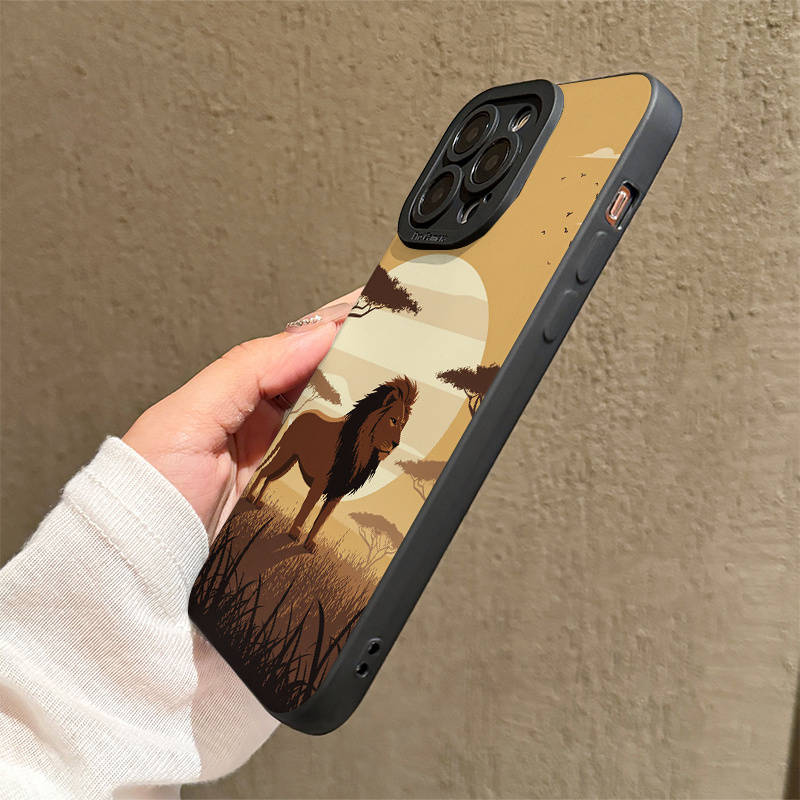 1Pc Mixed Color For iPhone 7 8 SE2 SE3 African Savanna Lion Phone Case