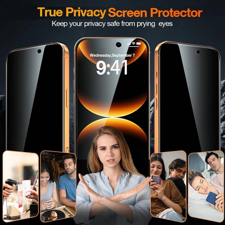 Screen Protector Compatible Model Iphone 17 Quantity 5 Packs