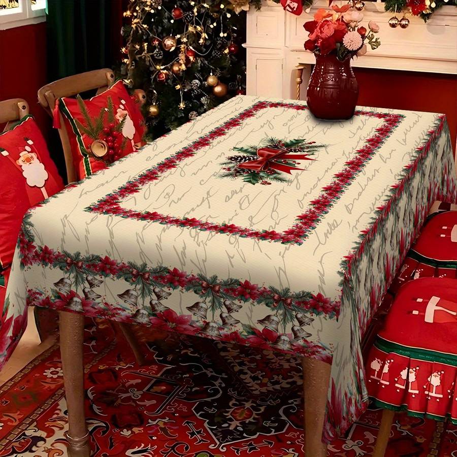 Christmas Tablecloth   Size 55.11Inx70.8In  140Cmx180Cm