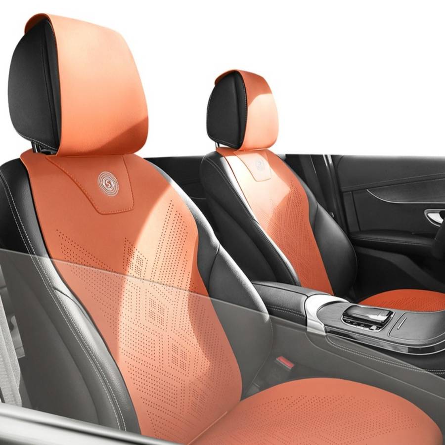 Moonstone Grey Car Seat Cushions For 5 Seats