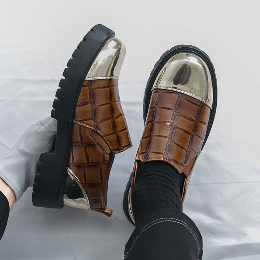 Mens Leather Shoes Color Black Sizeuk 8