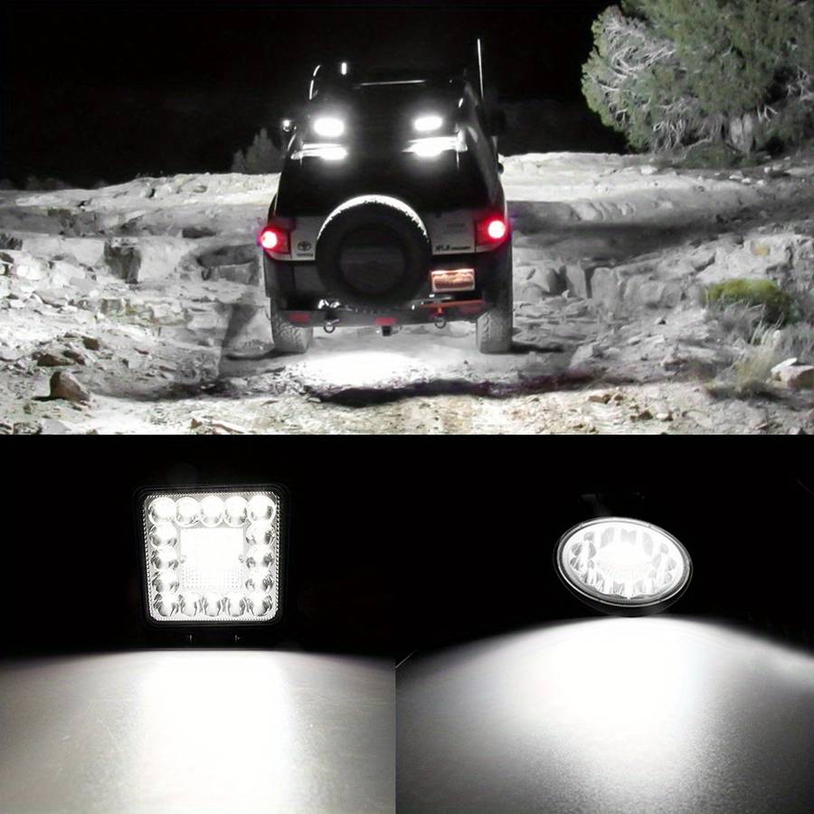 Car Lights Items 2Pcs Round Light