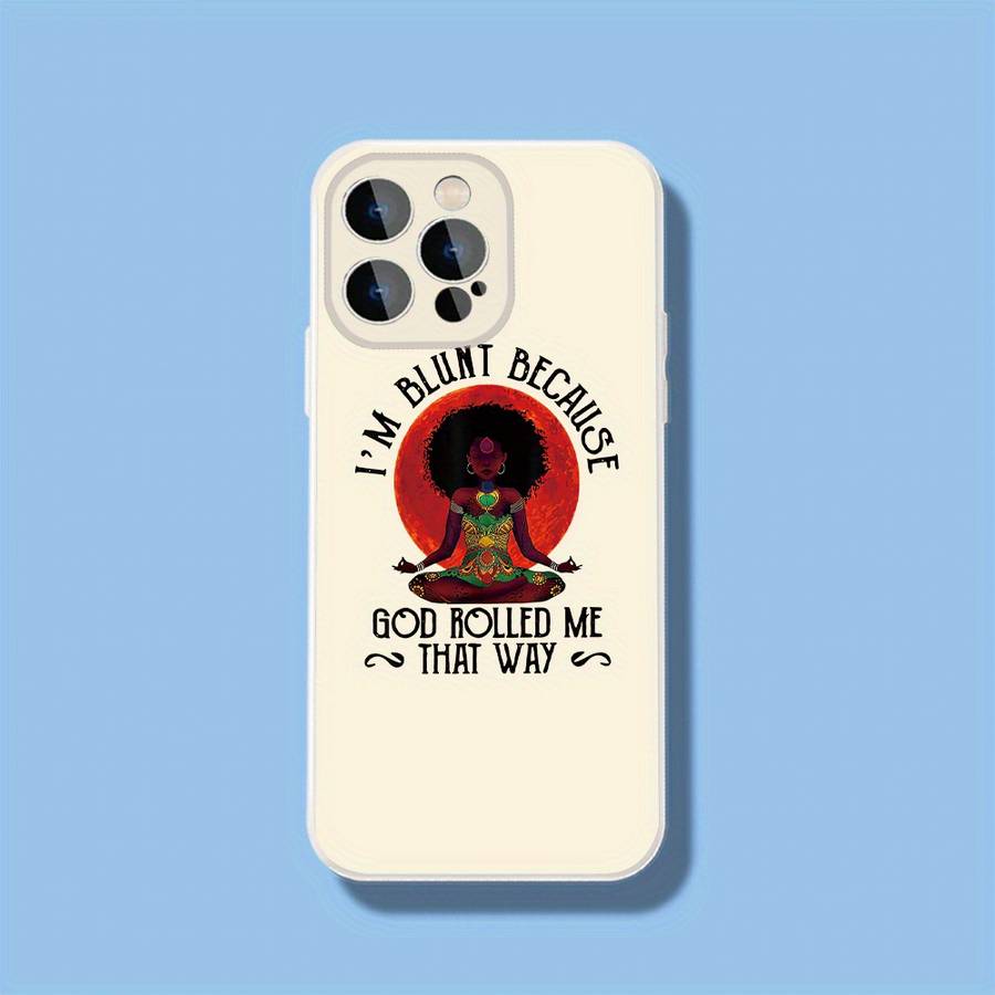 1Pc Ivory White For iPhone 14 Pro Max Meditative Woman Phone Case