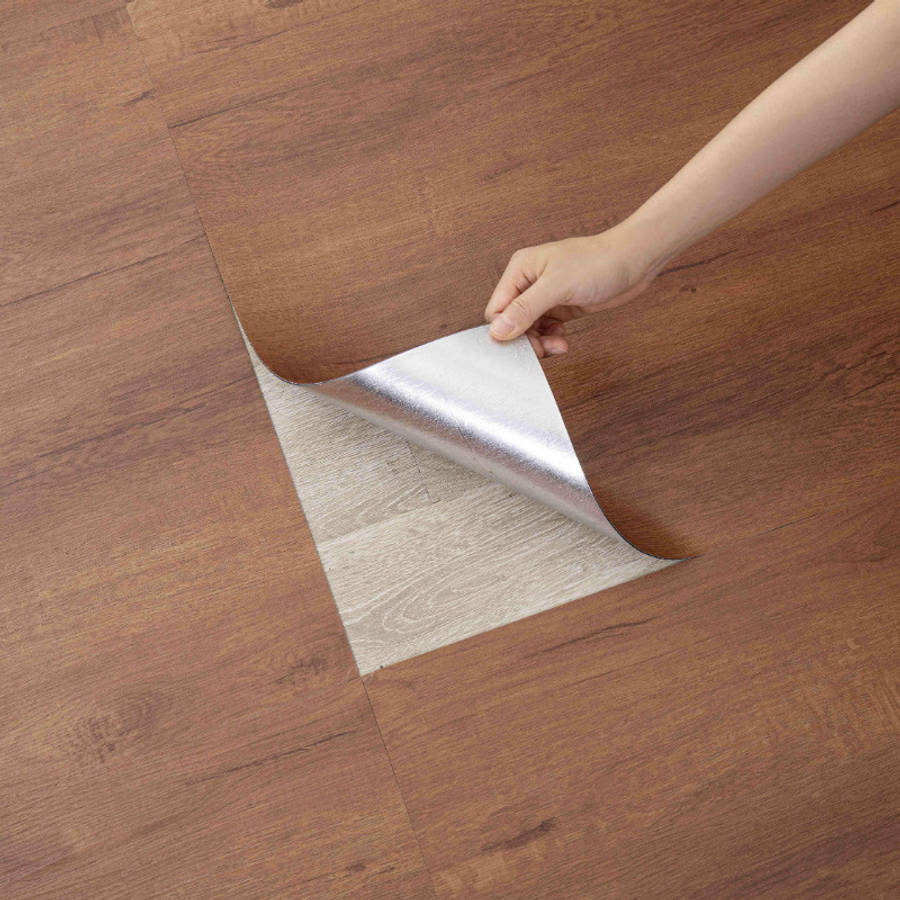 Self Adhesive Floor Stickers Grey 30Cmx30Cmx1.5Mm 20 Pieces