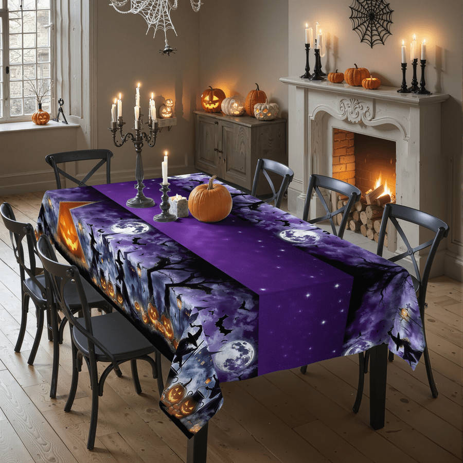Halloween tablecloth decoration size 140 x 360cm or 55 x 141inch