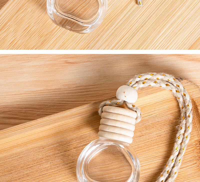Car  Fragrance  Refill  Bottle Color Five Line Covered Flat Round Empty Container   Shoelace Rope
