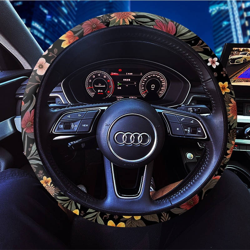 Car Steering Wheel Cover 38X38 Style Digital Printing