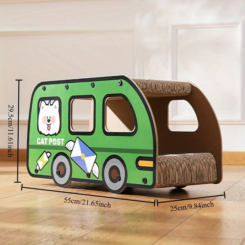 Pet Supplies Model Bus Cat Scratching Board
