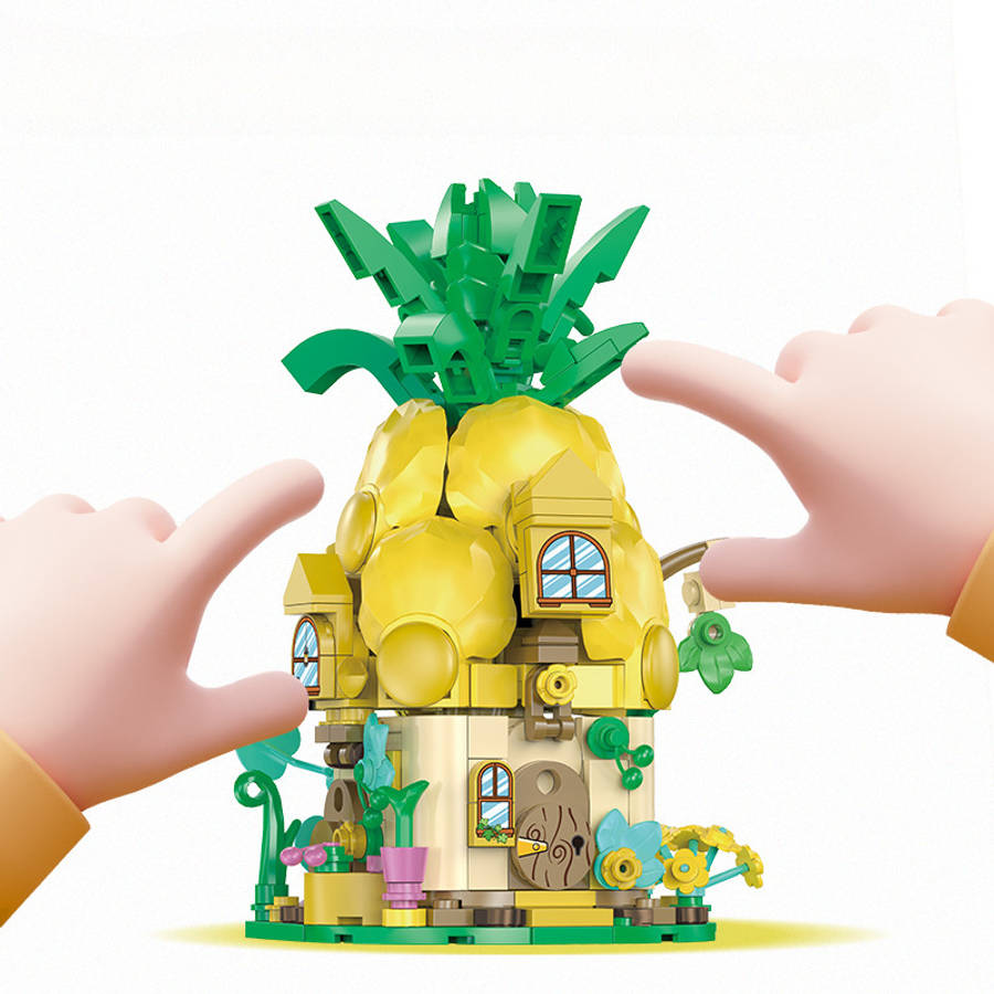 Building Toy Architectural Model Toy Set Color Baizi Garden