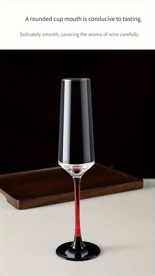 Wedding Supplies Quantity 2 Piece Color Blocked Wine Glasses