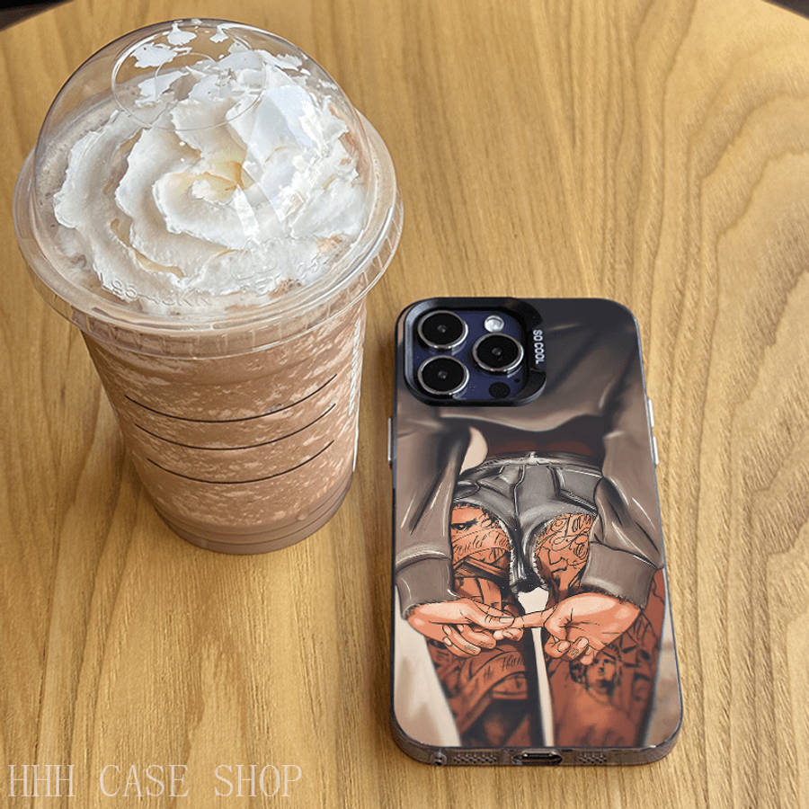 1Pc Mixed Color  For iPhone XS Max IMD Tattoo Phone Case