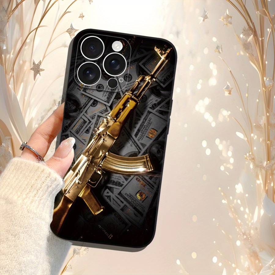 1Pc Black For iPhone 11 Beautifully Designed Phone Case