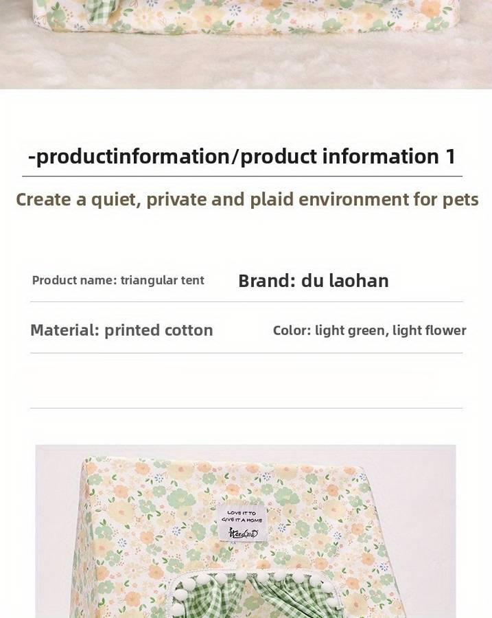 Pet supplies color Yellow And Green Floral size Large