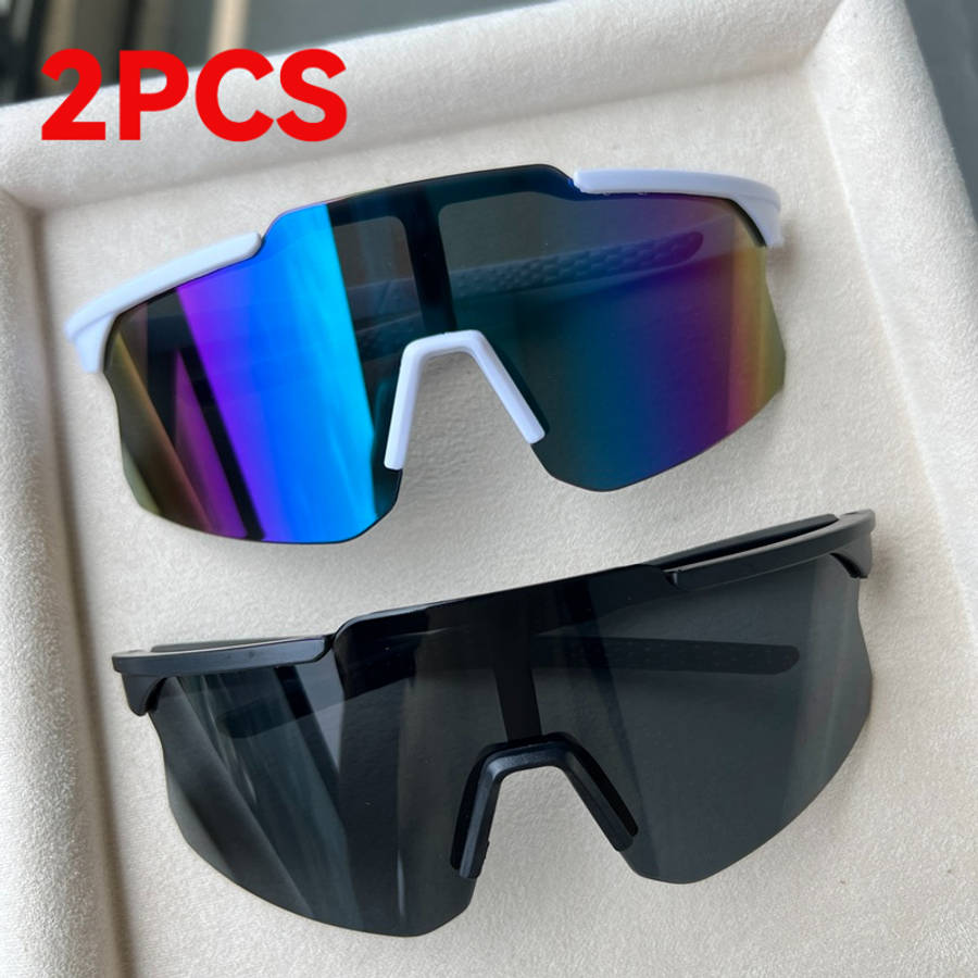 Cycling Glasses Color White Frame Green Mercury  Black Gray