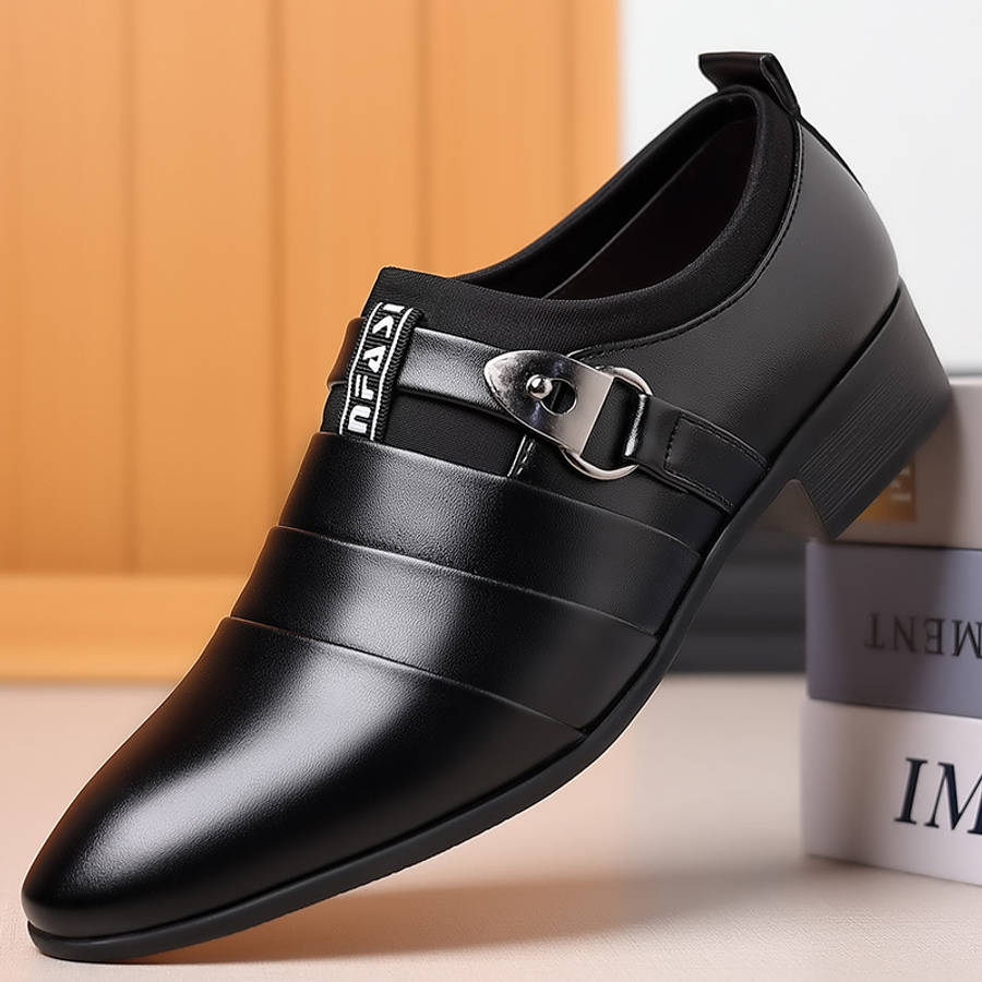 Mens Leather Shoes Color Black Sizeuk 7