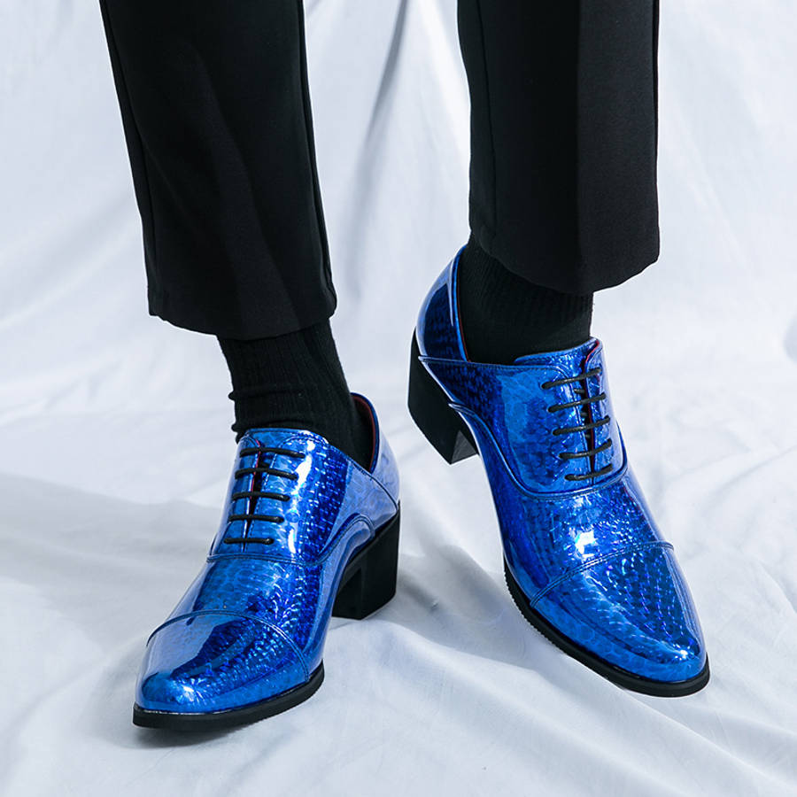Mens Leather Shoes Color Blue Sizeuk 10.5