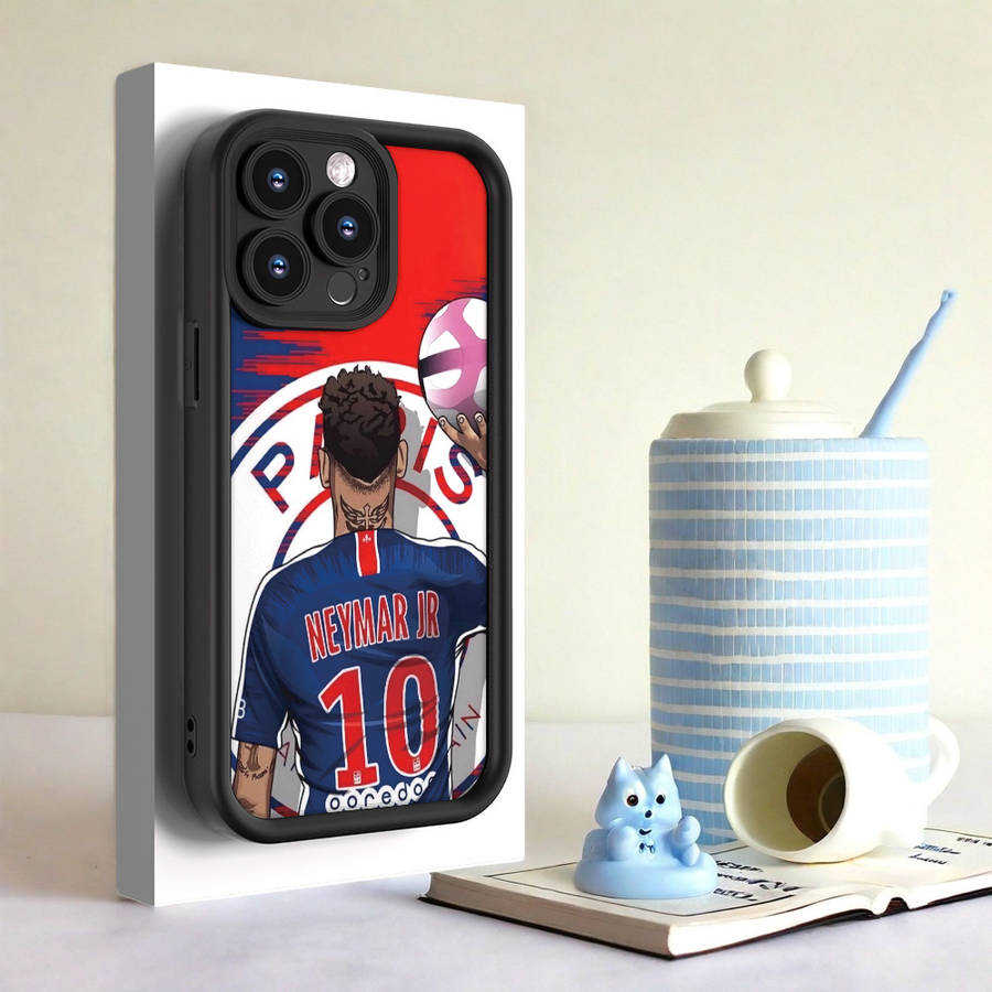 1Pc Black For iPhone 13 Mini Street Soccer Paris Phone Case