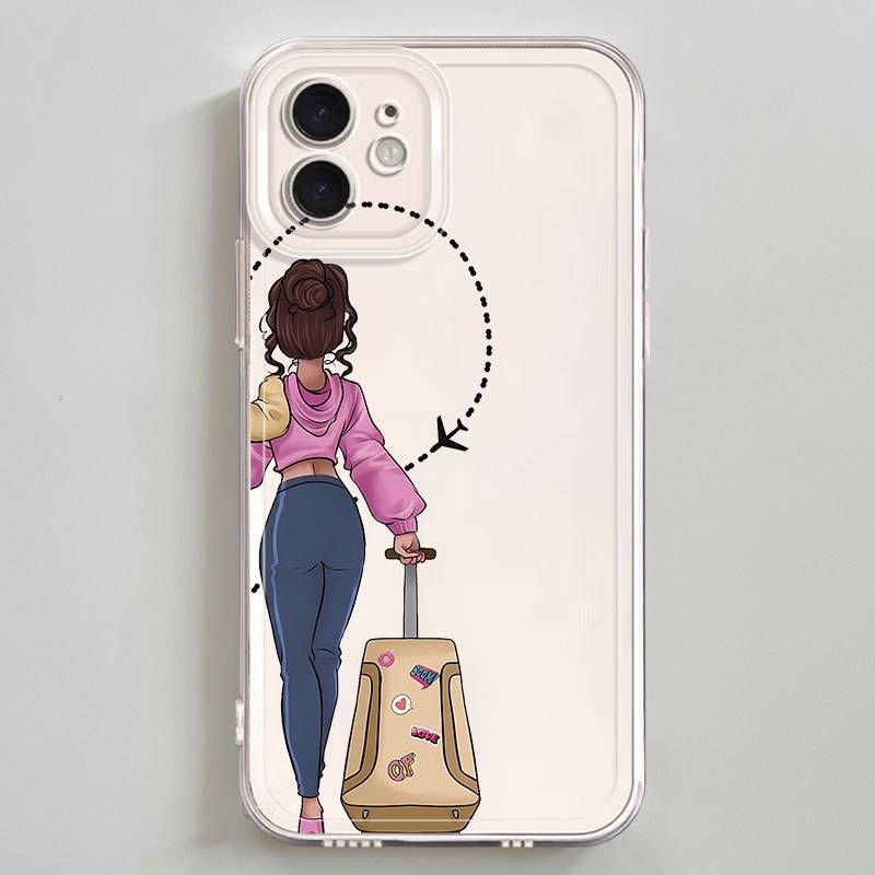 1Pc Mixed Color For iPhone 16 Plus Travel Phone Case