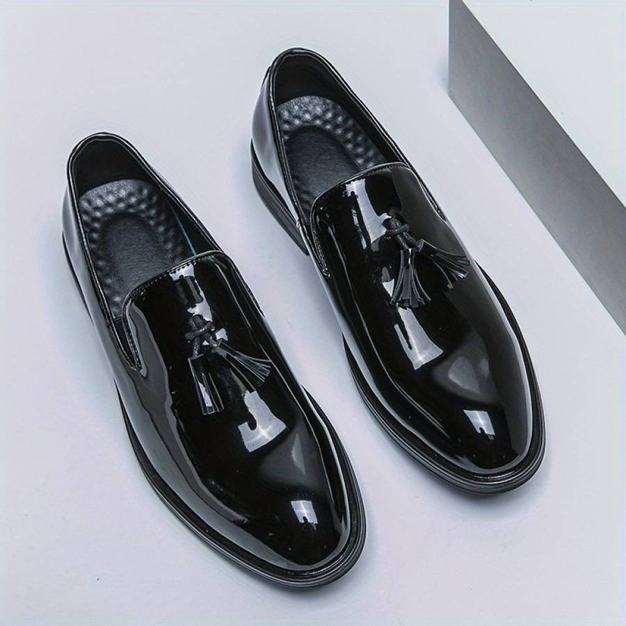 Mens Leather Shoes Color Black Sizeuk 10