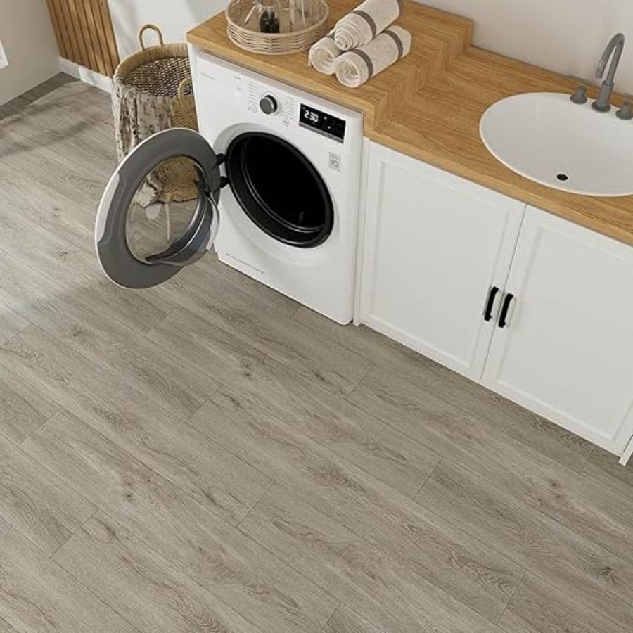 Self Adhesive Floor Stickers Maple Birch 40*500