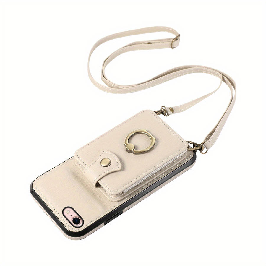 1Pc Brown For iPhone 12 Protective Case Wallet Phone Case