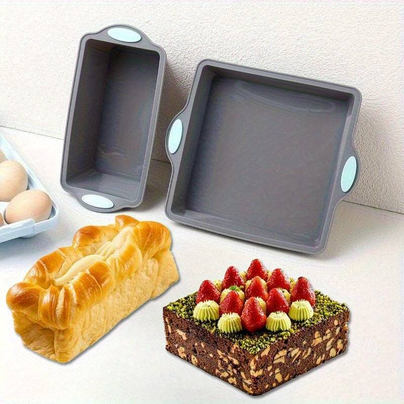 Suitable For Baking Molds Color Gray Edged Blue Quantity Two Piece Set