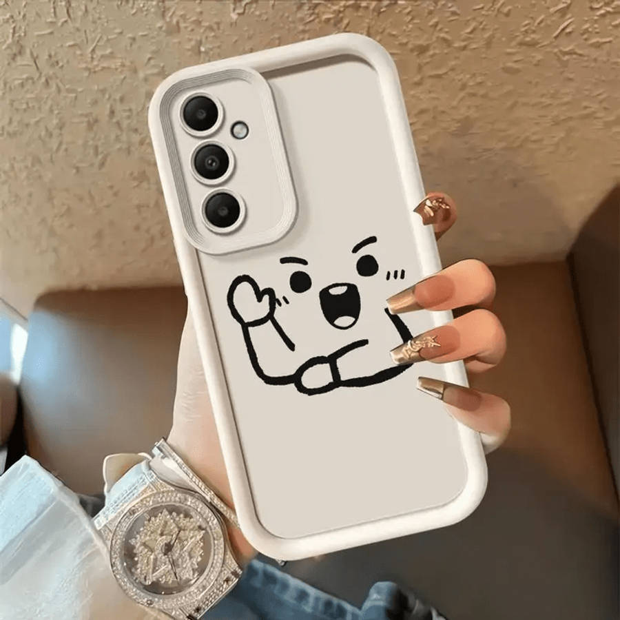 Phone Case Black Compatible Model Galaxy A7 2018