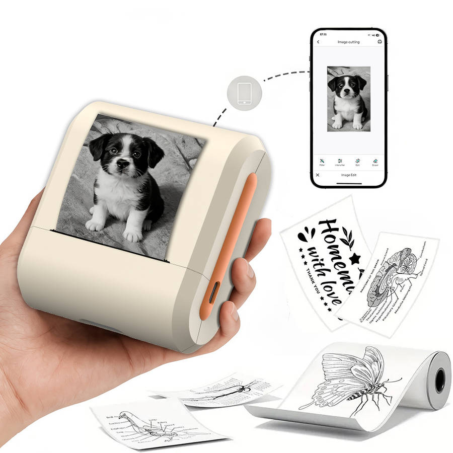 Printer Color Off White Machine Size 9.5X8.5Cm