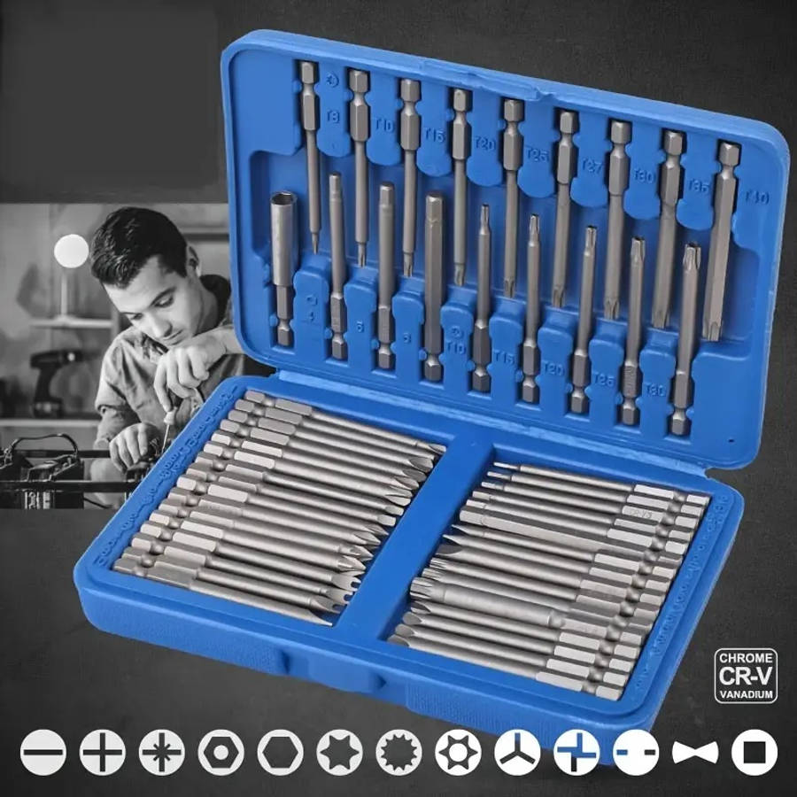 Screwdriver Bit Tool Set Quantity 50Pcs