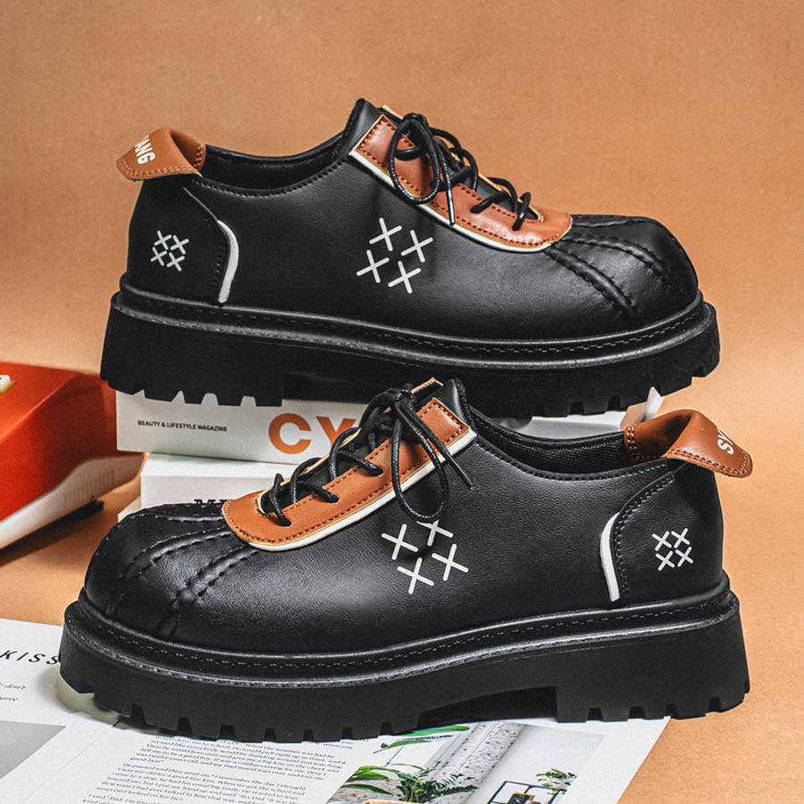 Mens Leather Shoes Color Black Sizeuk 8