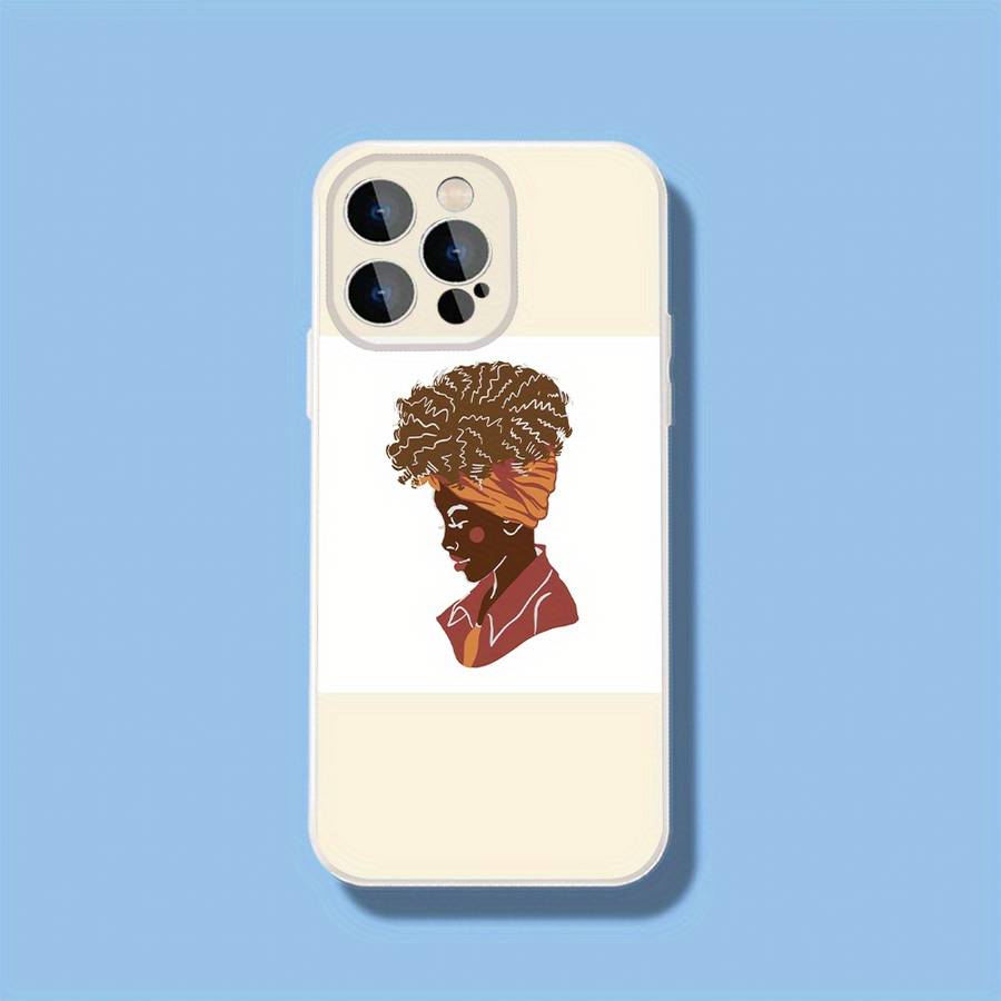 1Pc Black For iPhone 14 Plus Beautiful Woman Phone Case