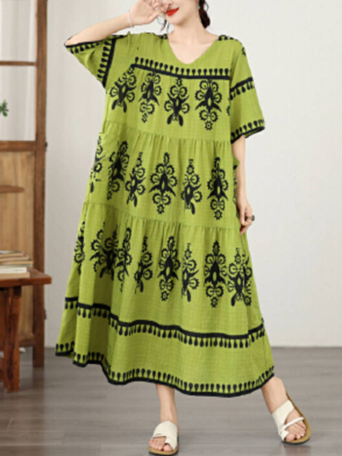 Women S Dress Color Green Size Asian One Size