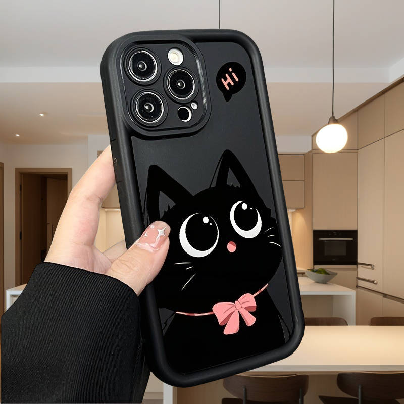 1Pc Black For iPhone 15 Plus Phone Case Phone Cover