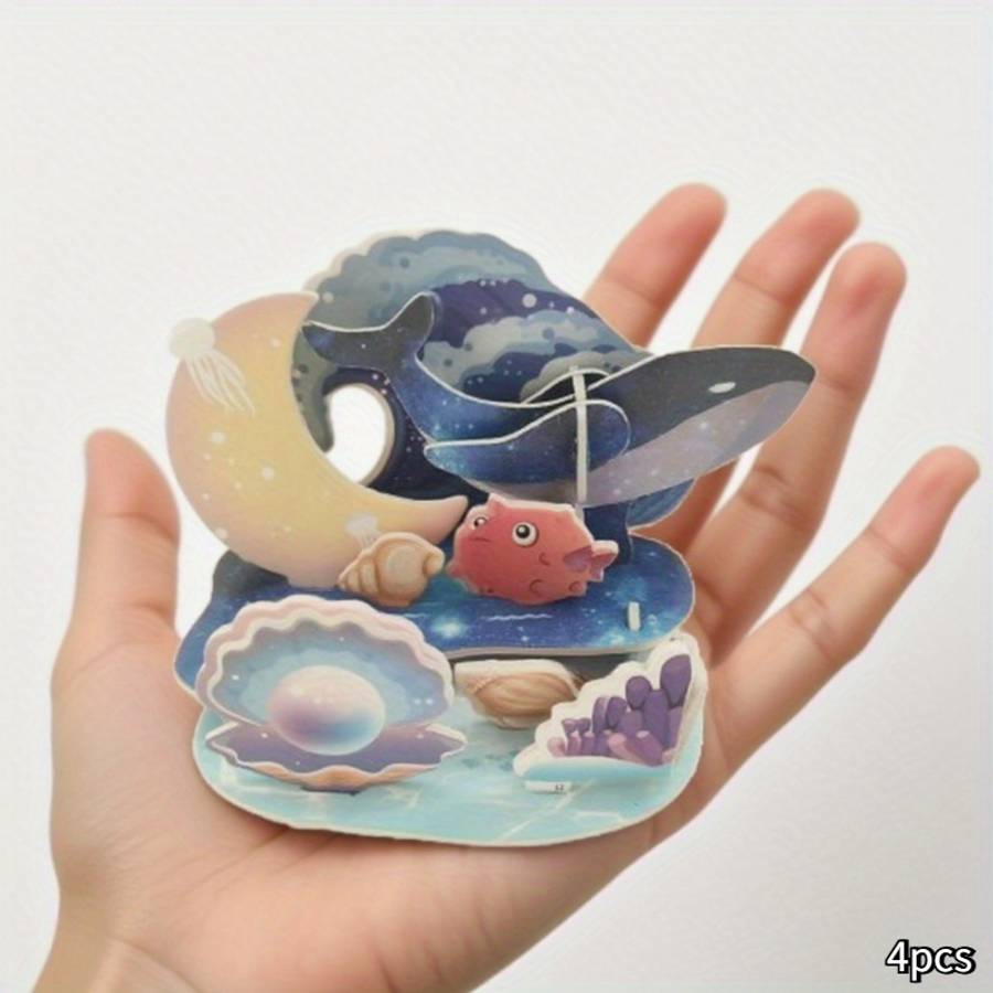 Building Toy Architectural Model Toy Set Model Random Quantity 4 Pcs