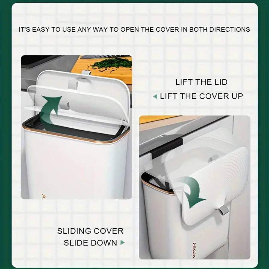 Garbage Can Color White