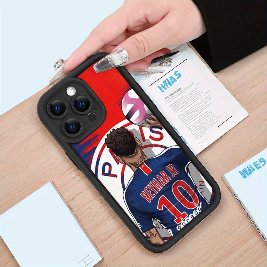 1Pc Black For iPhone 13 Mini Street Soccer Paris Phone Case