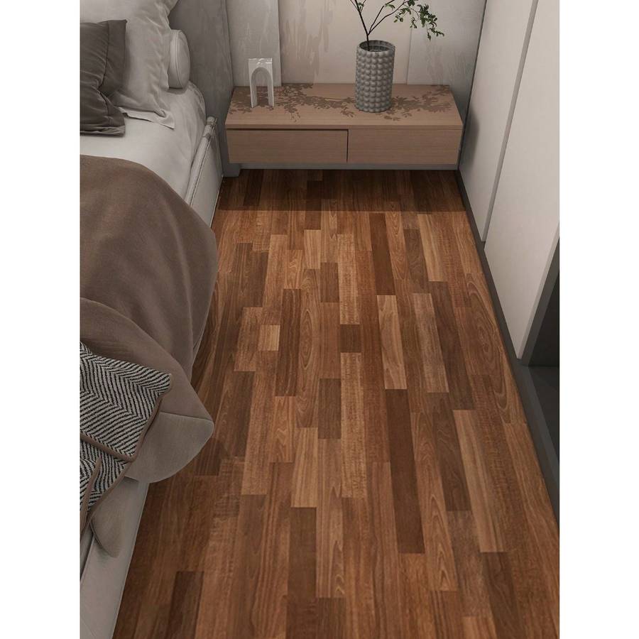 Self Adhesive Floor Stickers Parquet Walnut 40*100Cm