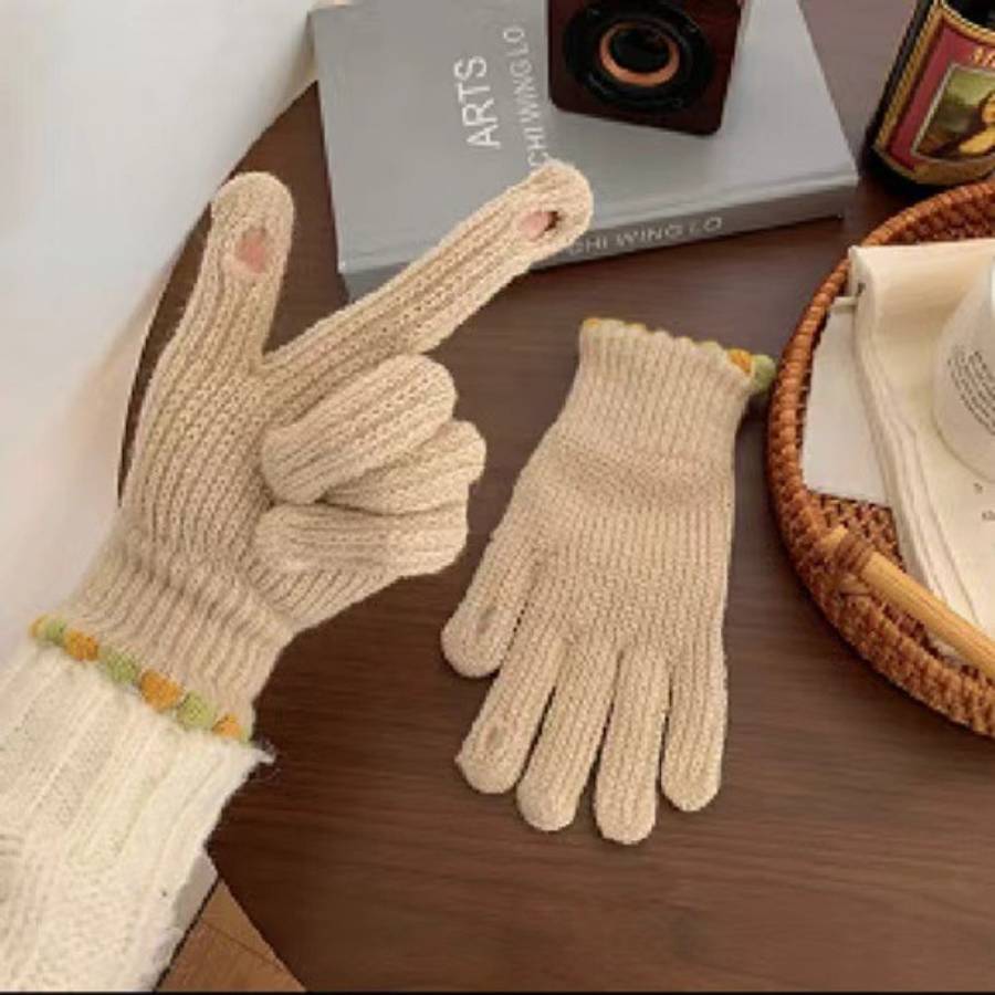 Gloves Color Green Sugar Beans