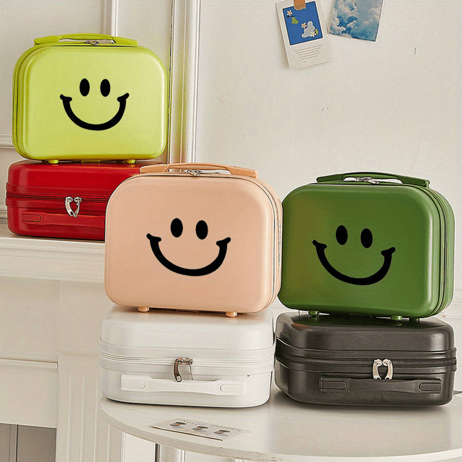 Super Inch Portable Cosmetics Travel Bag Lightweight Suitcase Makeup Organizer W