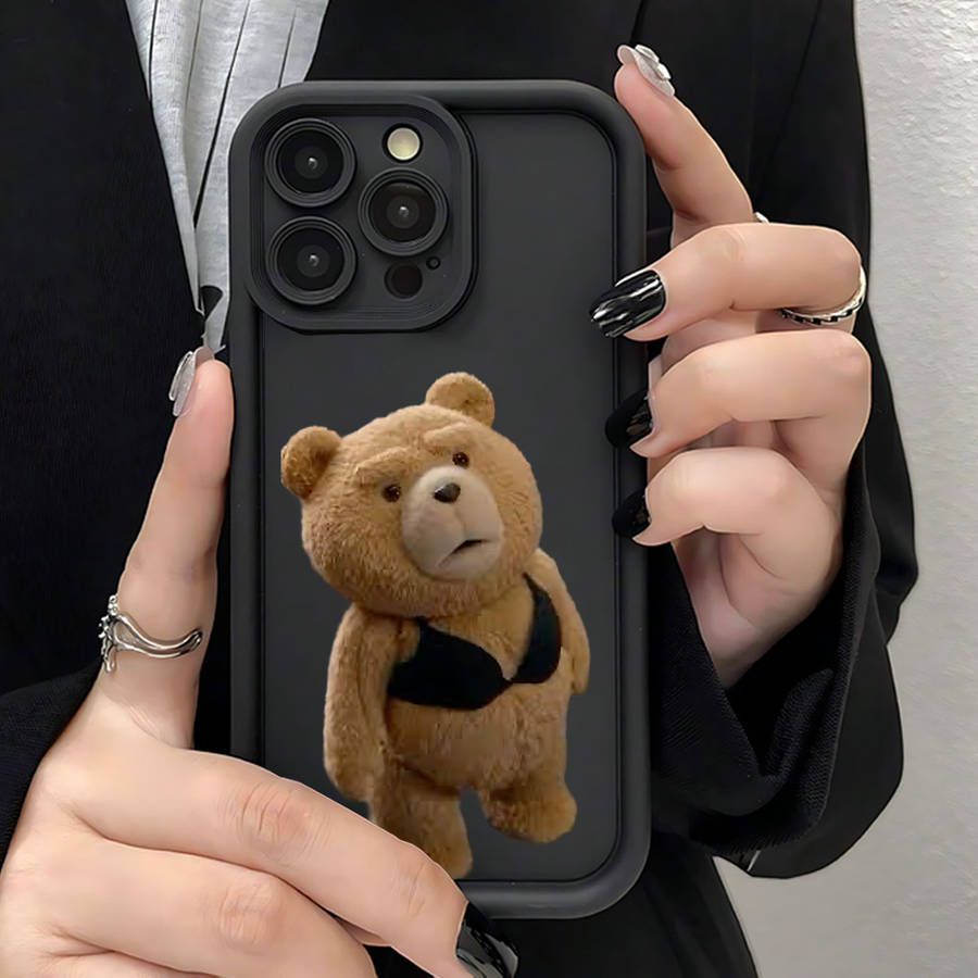 1Pc Black For iPhone 16E Phone Case Phone Cover