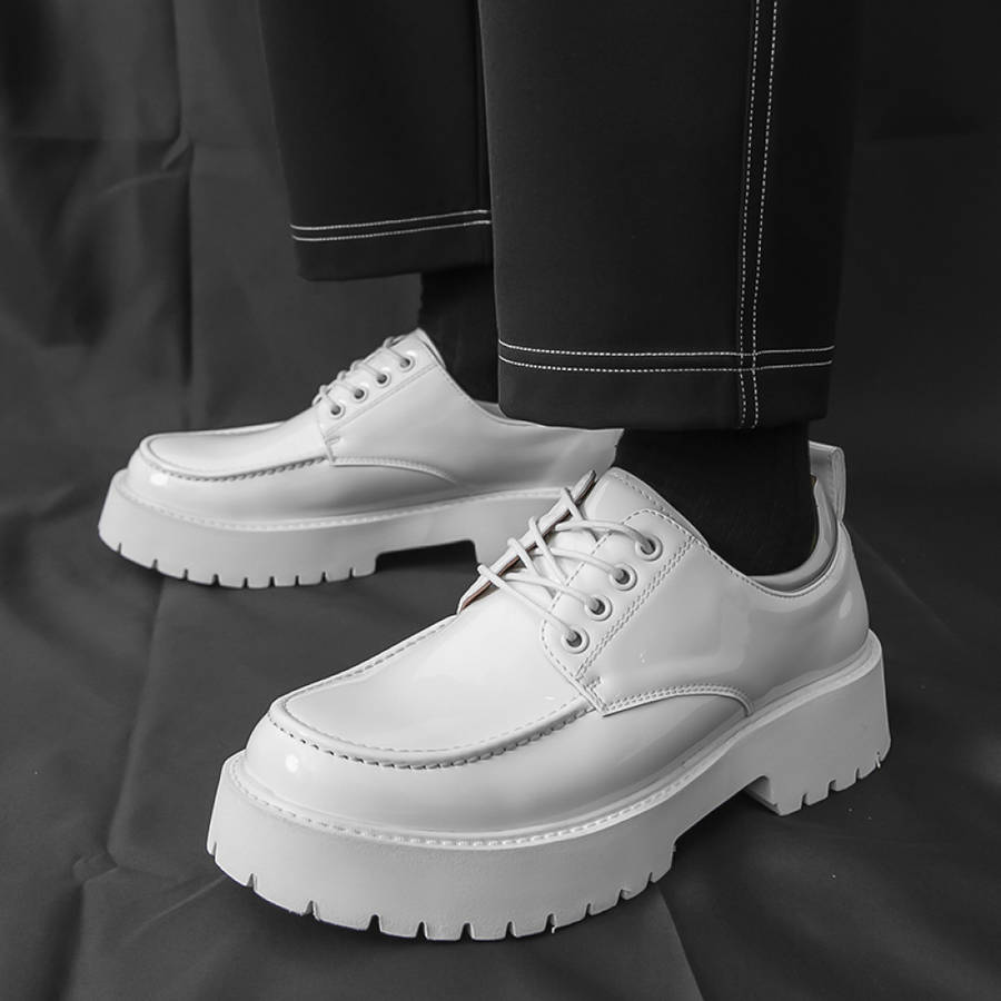 Mens Leather Shoes Color Silvery Sizeuk 8