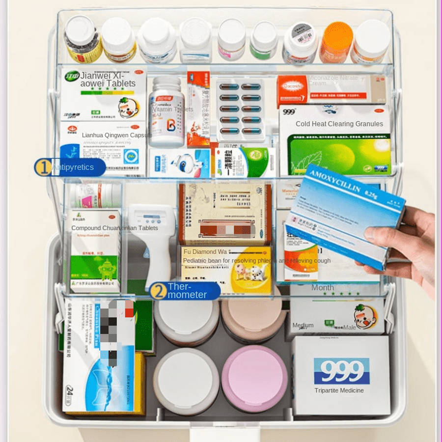 Antibacterial Box Ivory White Big Mac 38*21.5*27.5Cm